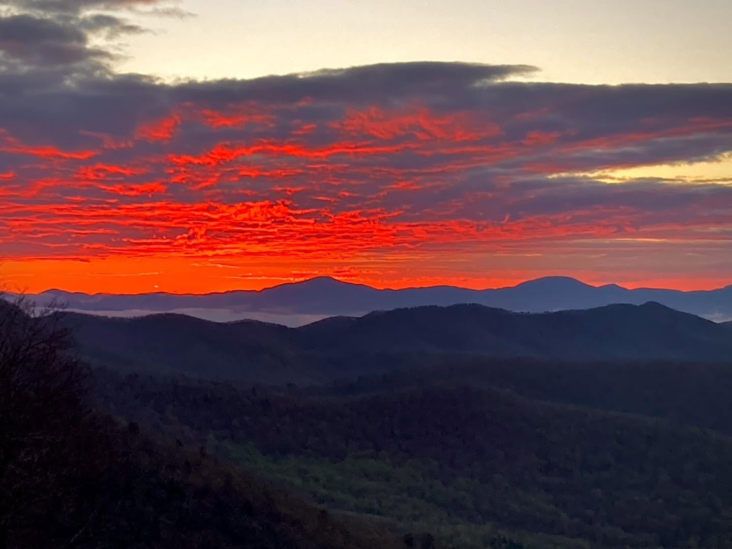 View from the Pisgah Inn Blue Ridge Mountains