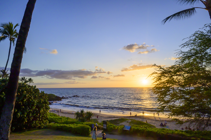 Wailea Beach Sunset on Maui 