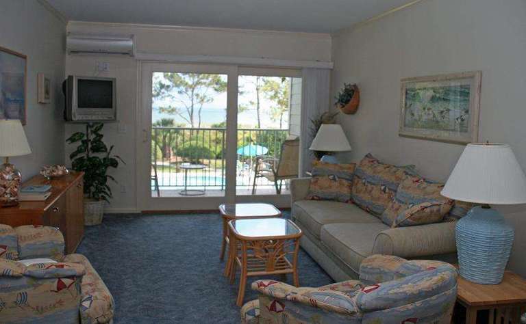 Hilton Head Island oceanfront vacation rental with pool and 2 bedrooms