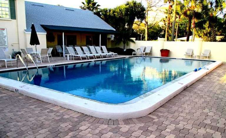 Pool is right outside your door!