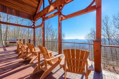 Blue Ridge Mountain Home Rental in Jefferson, NC with 5 bedrooms sits a top Phoenix Mountain