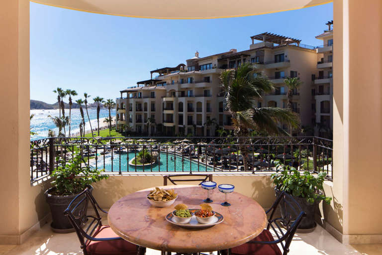 Great view of the pool area and Sea of Cortez