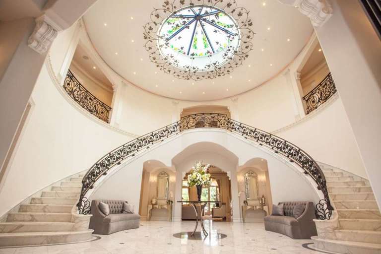 Fabulous Foyer with Sweeping Staircase