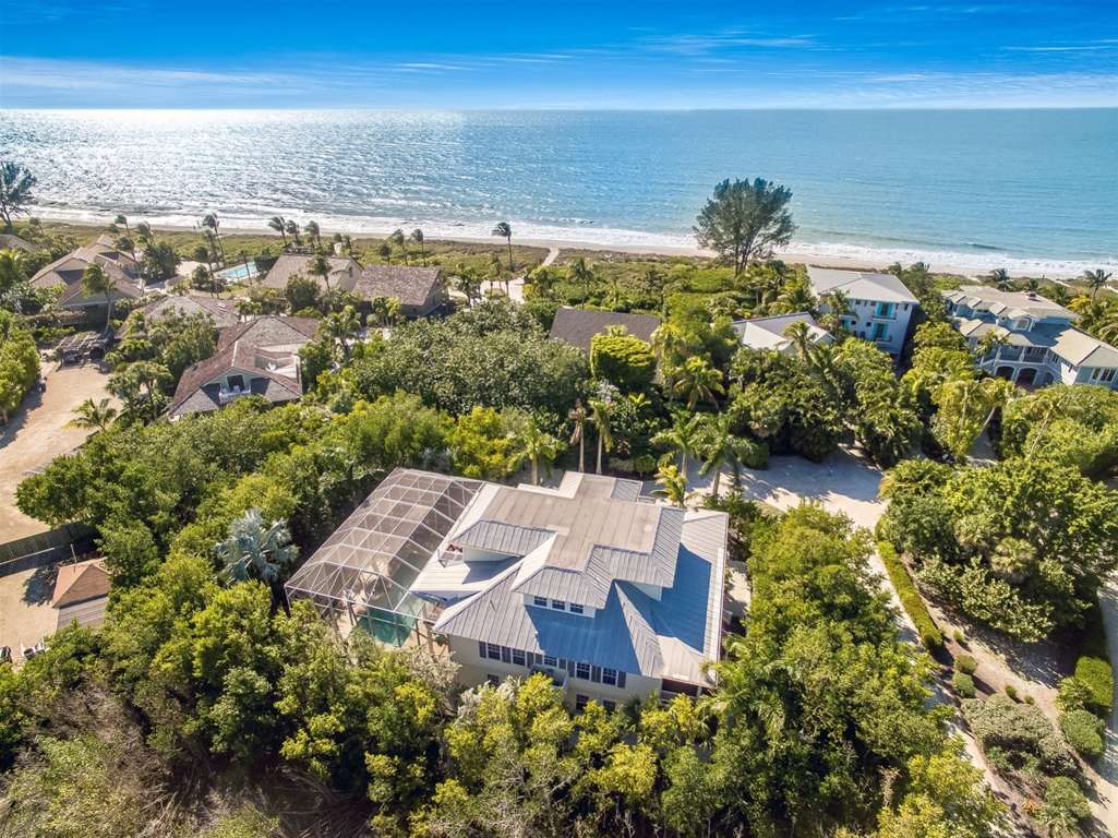 The Palm and Shell Captiva Island private luxury home with pool hot tub and beach access