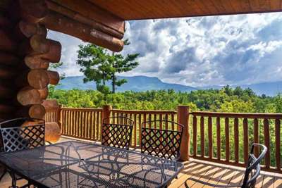 Amazing private views of the Smoky Mountains from the two huge decks