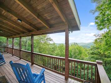 Deck Area--- Back Deck and Mountain View 