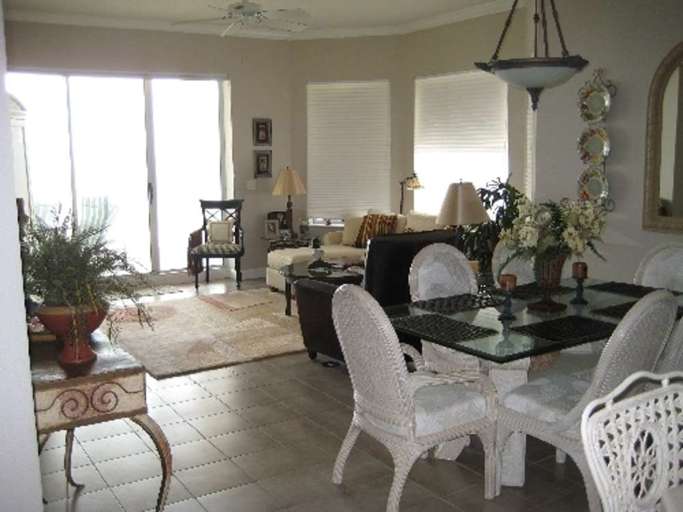 Ocean View Great Room And Dining Rm. W/ Sliding Glass Doors