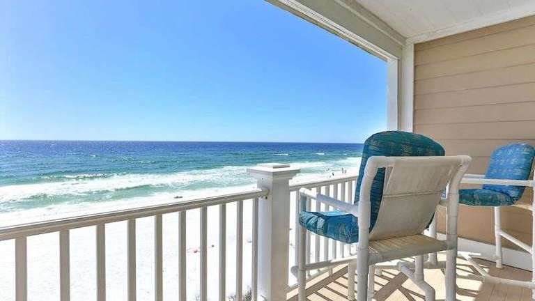 Balcony Master Bedroom - 
Sanddollar Townhomes Unit 6 Miramar Beach Destin Florida Vacation Beach House Rentals