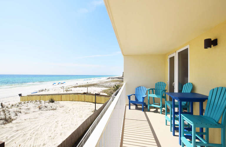 Balcony View - Sea Dunes Resort Unit 202 Fort Walton Beach Okaloosa Island Vacation Rentals