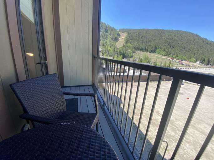 Views of Keystone Mountain from the private balcony