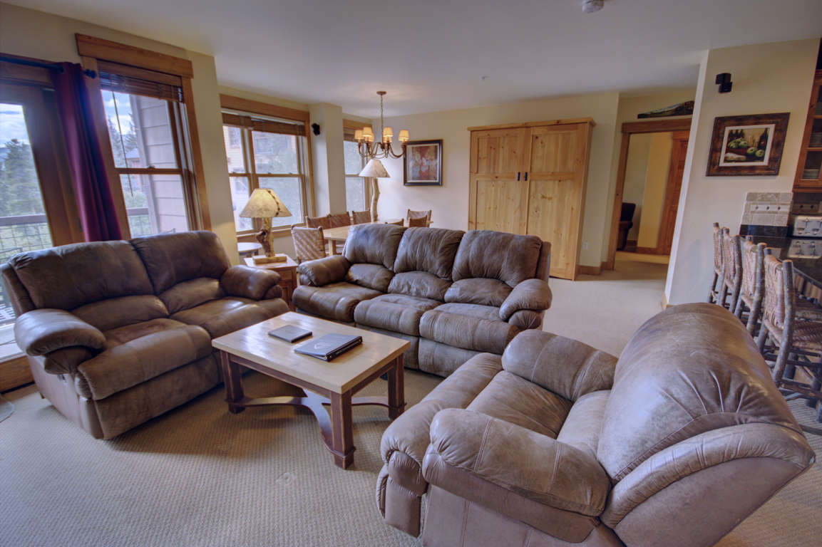 The living room perfect for entertaining family and guest