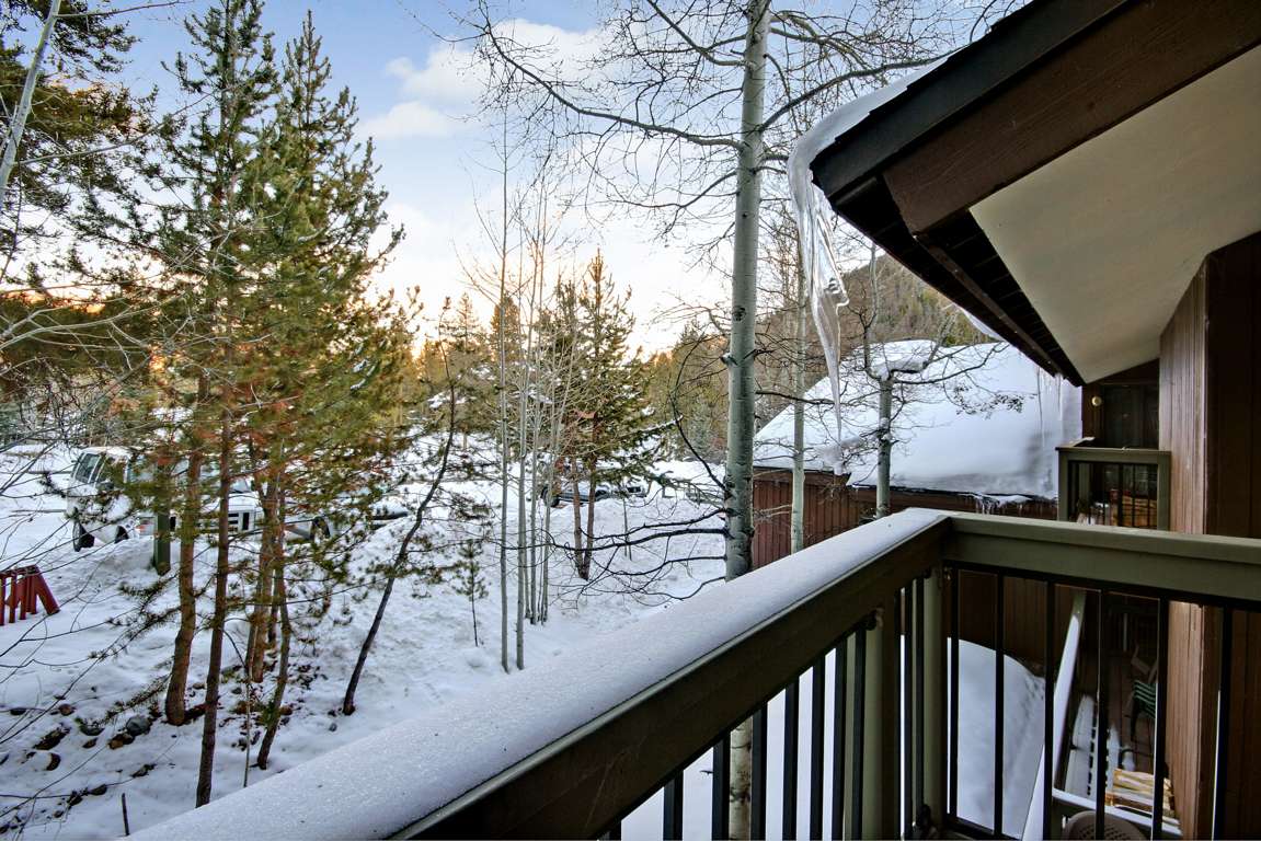 Porch with spectacular view of Keystone