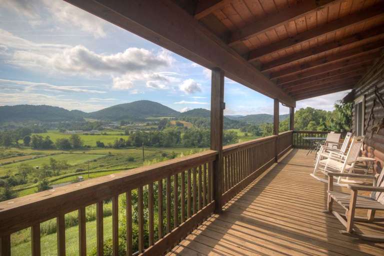 Front porch with view #views