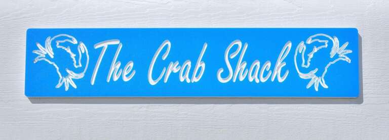 The Crab Shack 2 House Name Sign
