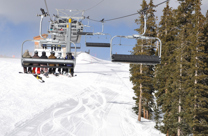 Keystone, Colorado, White Snow & Golden Sun