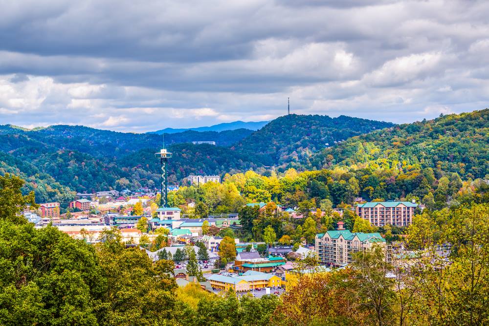 Overlooking Gatlinburg in the Smoky Mountains