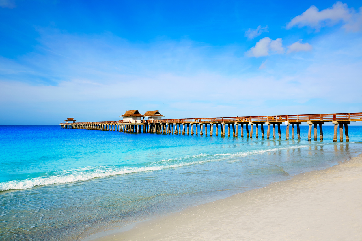 Naples Pier in South Gulf Coast Florida