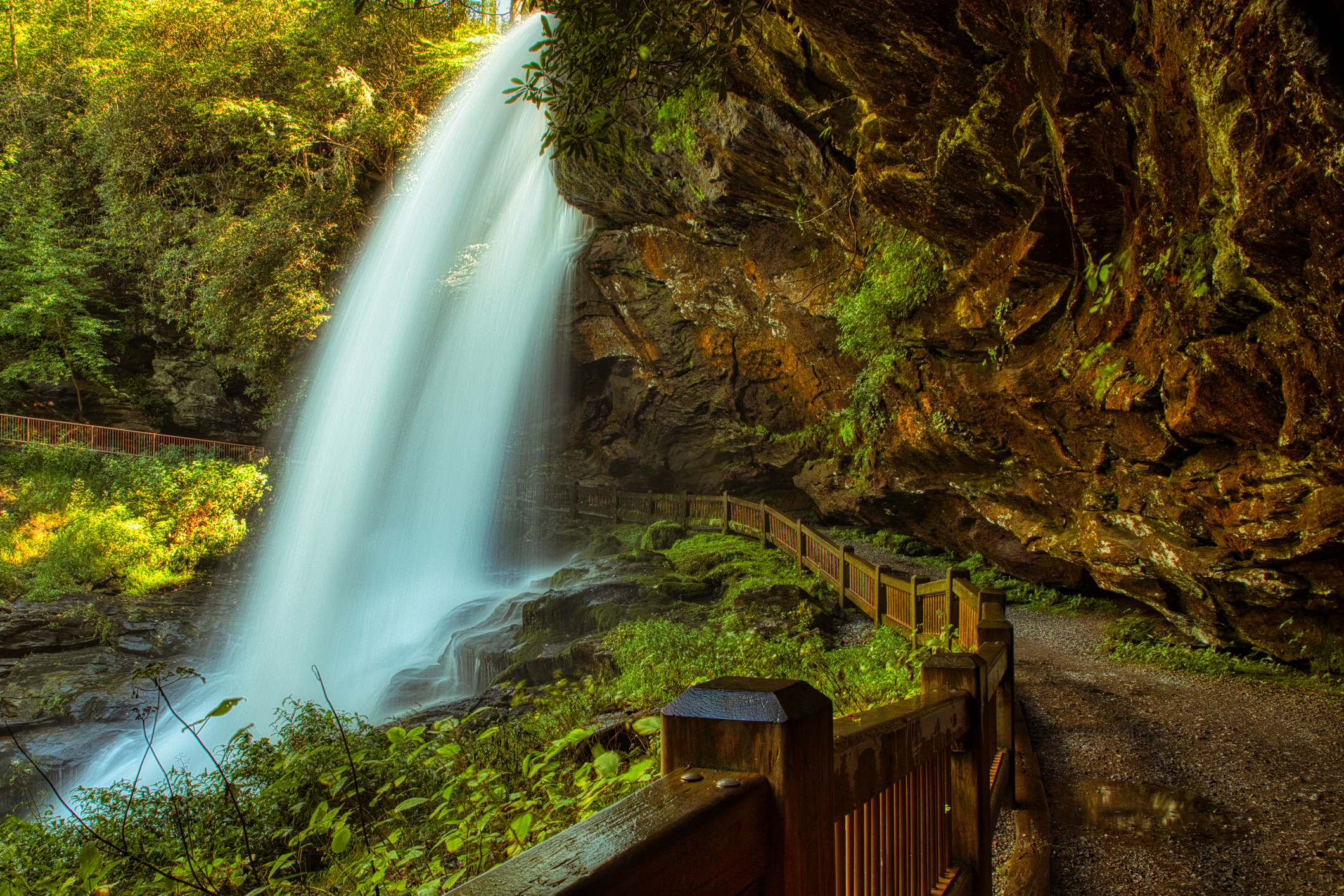 Dry Falls Blue Ridge Mountains in Highlands NC Travel Guide